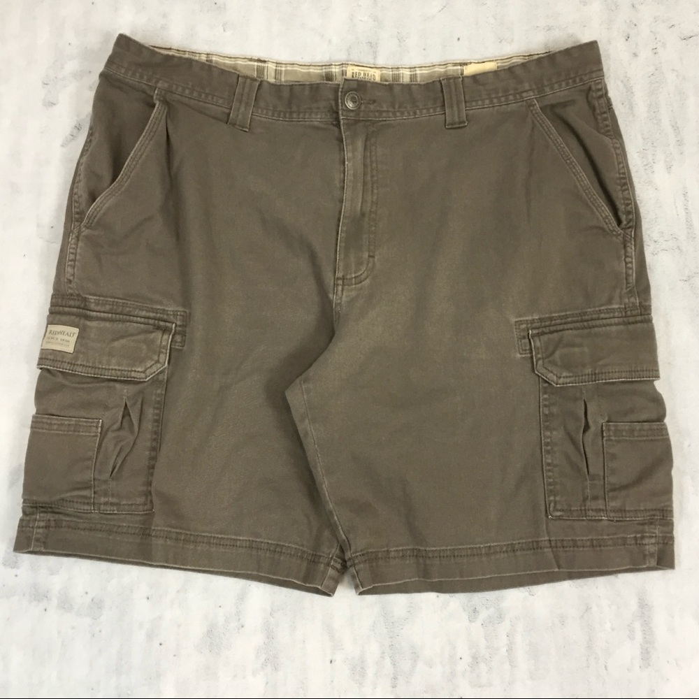 RedHead Cargo Shorts Mens 40 Brown Box Pockets